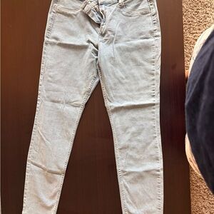 Zara Sky Blue Denim Pants